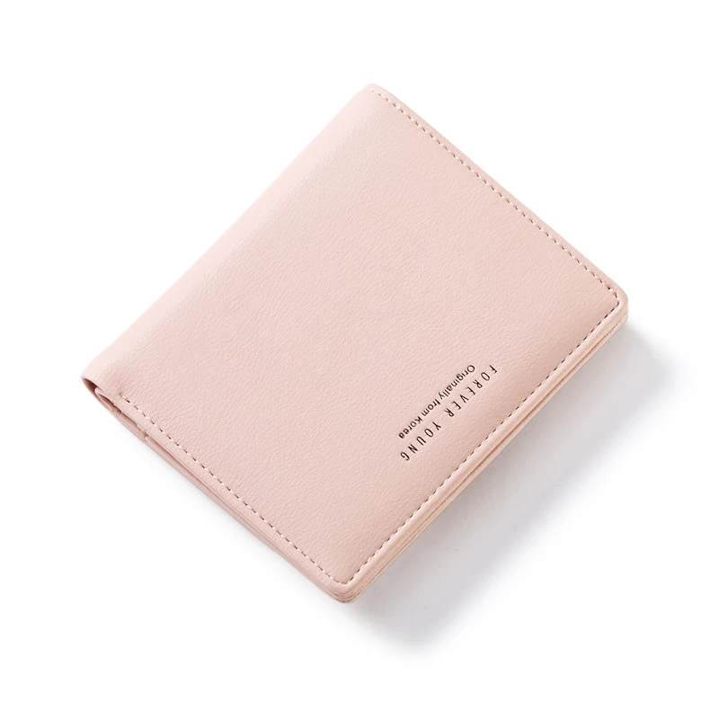 

Short Women Wallets Zipper Coin Bag In Back Blue Soft Leather Ladies Card Holder Slim Purse Female Wallet Small Cartera Mujer