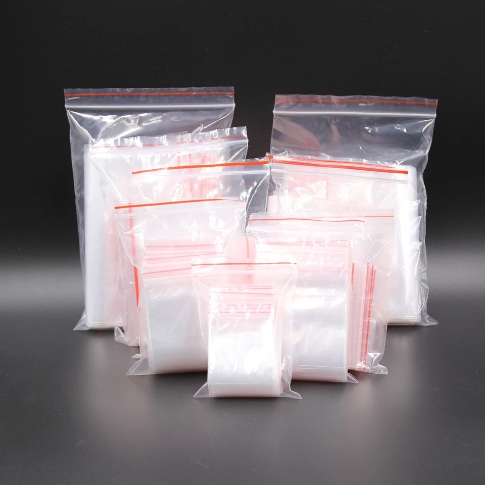 100 шт мульти размер прозрачный многоразовый целлофан OPP самоклеющиеся пластиковые пакеты для упаковки конфет печенья