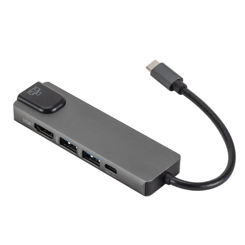 

Dongle Network USB Computer Laptop Notebook For Dell Huawei HUB Ethernet Adapter 5in1 WLAN RJ45 Gigabit Type-C