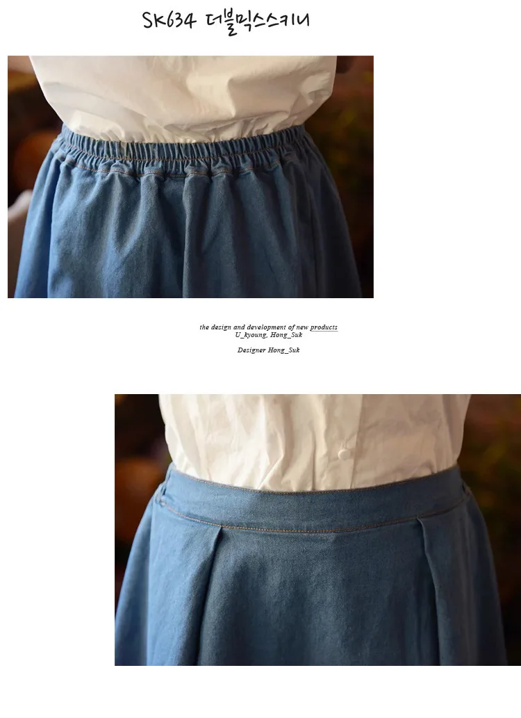 denim long Gothic mini pleated summer street wear boho sexy plus size rokjes plissee women skirts office