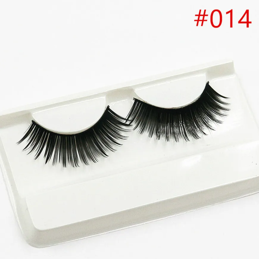 

2018 NEW 1 Pair Sell 3D False Eyelashes Korea Natural Naked Makeup Long False Eyelash Handmake Eye Lashes Makeup Kit Gift #D014