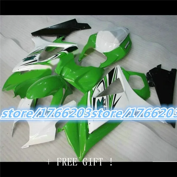 

Bo Green white Fairing For GSX-R1000 K7 07 08 green GSX R1000 GSXR 1000 K7 07-08 812 GSXR1000 2007 2008 Body