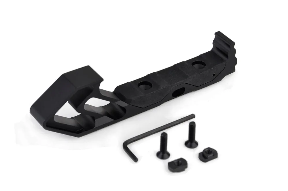 WIPSON التكتيكية اليد توقف الألومنيوم Handstop ل M-لوك Handguard السكك الحديدية أسود اللون شحن مجاني