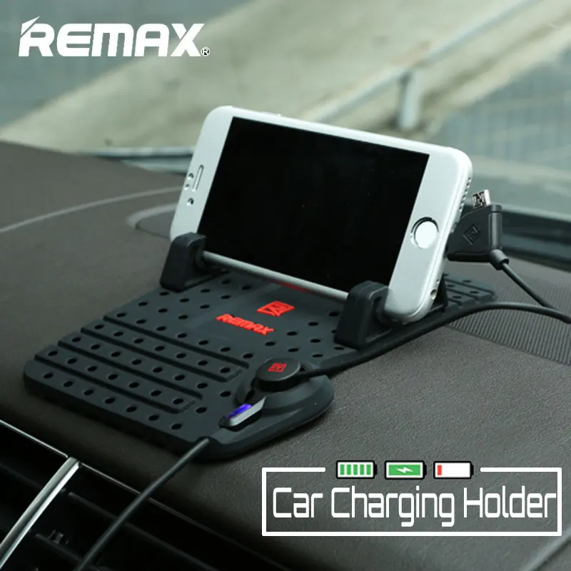 Remax Universal Fast Charging Car Stand Holder Adapter With Non
