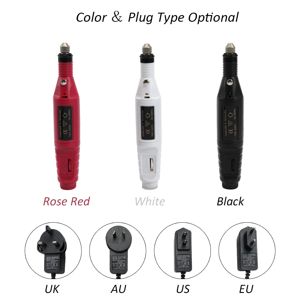 Мини электрический шлифовальный станок Дрель фрезерные набор инструментов ногтей Гель-лак удаления дрель Маникюр машина шлифовальные