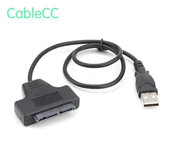 

USB 2.0 to Micro SATA 7+9 16P 1.8" SSD Hard Disk Drive Adapter Cable 50cm