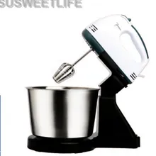 SUSWEETLIFE Настольный Электрический Еда смеситель Мини рабочего 7 скоростей автоматический яйца Миксер ручной масло блендер выпечки взбитые сливки