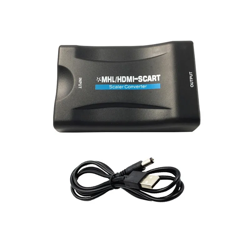 

1080P HDMI To SCART Video Stereo Audio Converter Adapter For Sky Box HD TV DVD STB Adapter Converter