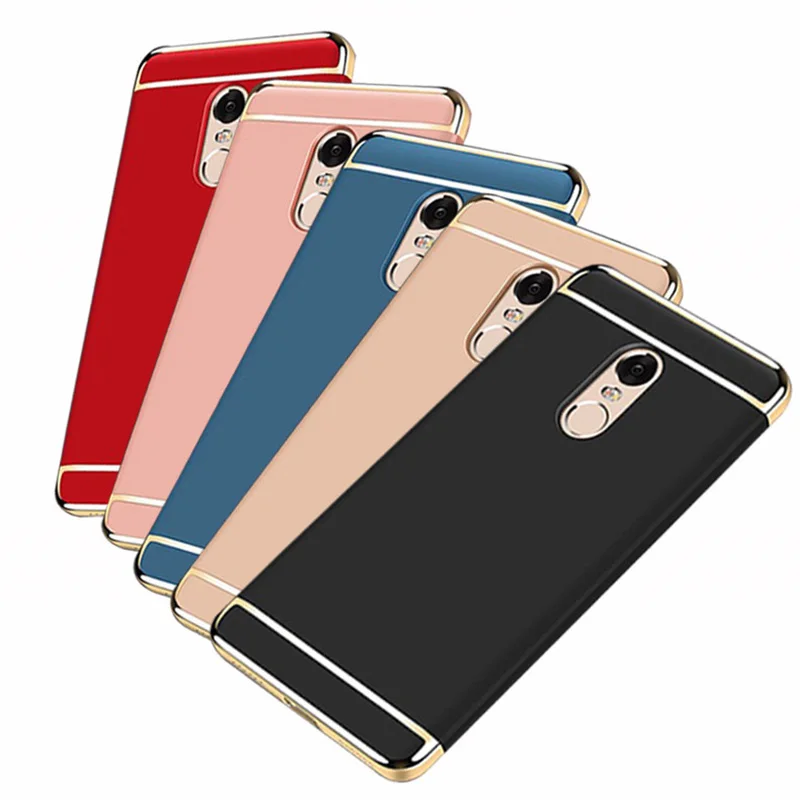 Fashion Hard PC Plating Cases For Xiaomi Redmi Note 4X 4 Case Luxury Full Cover Phone 4x |