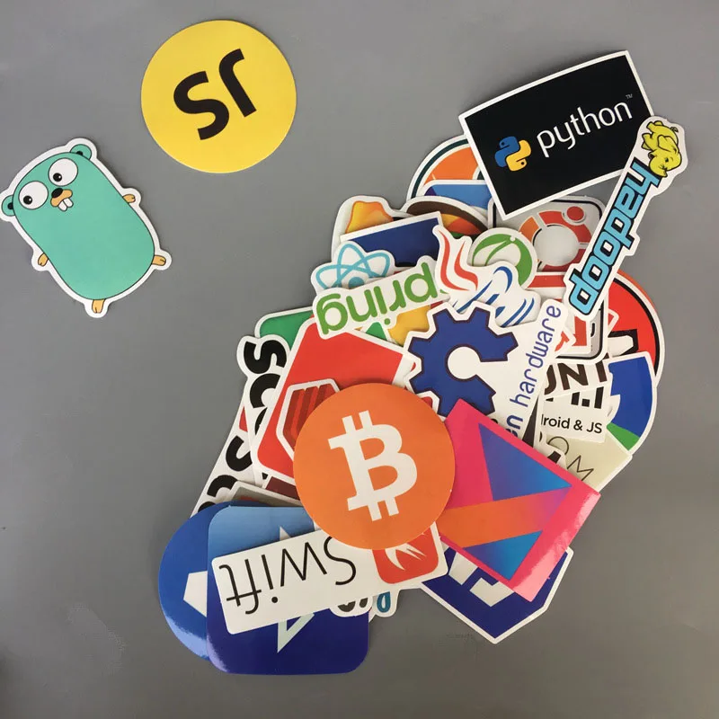 50 шт. ПВХ водонепроницаемые наклейки с рисунком JAVA IT для детей игрушек чемоданов