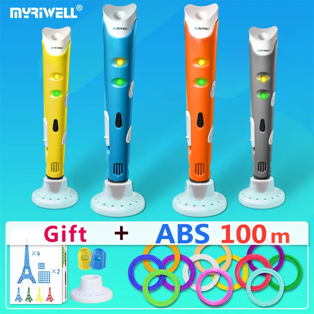Special Price myriwell 3d pen 3d pens,1.75mm ABS/PLA Filament,Creative 3d printer pen-3d magic pen,new Year Christmas present birthday present