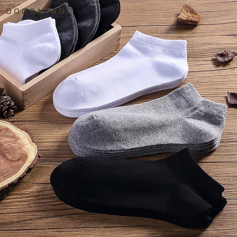 

Men Cotton Ankle Socks 6pairs/lot Spring Summer Men's Business Casual Solid Colors Short Socks Male Sock slippers 2019