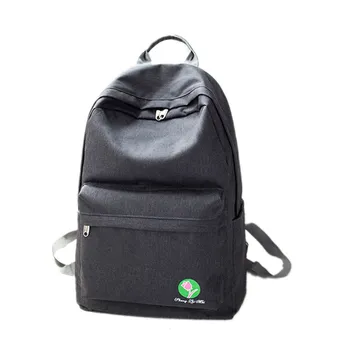 

2018 new style teenage preppy style Canvas back pack Simple Canvas Shoulder Bag with Pure color Leisure Printing