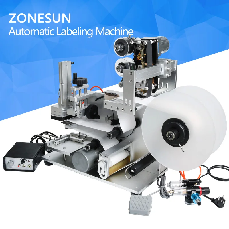 ZONESUN Labeling Machine LT 60D Semi automatic drugs bottle labeling