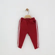 Спортивные длинные Хлопковые Штаны для маленьких мальчиков и девочек детские брюки, одежда новые осенние леггинсы для мальчиков и девочек