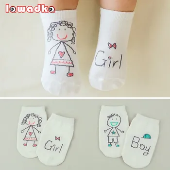 

2020 New Spring Baby Socks Newborn Cotton Boys Girls Cute Toddler Asymmetry Anti-slip Socks