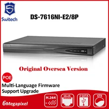 Хик ds-7616ni-e2/8 P Английская Версия 16-КАНАЛЬНЫЙ NVR 8POE И 2 SATA Сетевые Интерфейсы Случае Системы ВИДЕОНАБЛЮДЕНИЯ HDMI И VGA