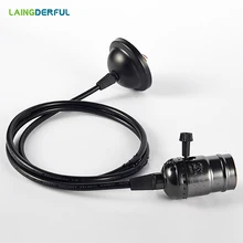 Ретро подвеска, патрон лампы E27 держатель для лампы осветительного прибора гибкий удлинитель конвертер адаптер Разъем Держатель лампы edison