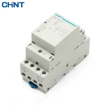 

CHINT Household Small-sized Single-phase Communication Contactor NCH8-20/40 220V Guide Type Four Normally Open 4P 20A
