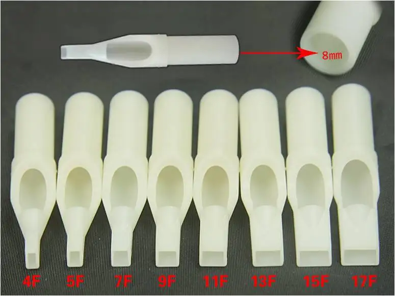 UPTATSUPPLY 13FT 50 шт/партия круглые одноразовые белые пластиковые наконечники, пластиковые трубки для тату-машины