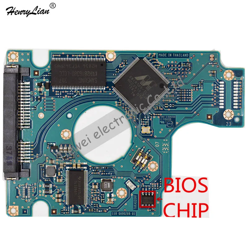 

for HITICH HGST HDD PCB/BOARD NUMBER: 220 0A90269 01 MAIN CONTROLLER IC: 88I9105-TLA2 /STICKERS:0A75647/0A75655/0J21683/0J14319