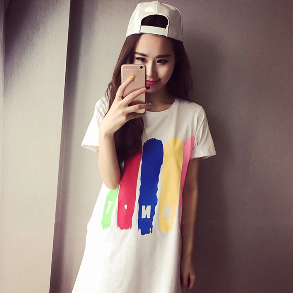 

Women Summer Dress Short Sleeve T-shirt Dress Pajamas Fashion Loose Harajuku Baseball Top Ladies Casual Beach Dress Plus Size