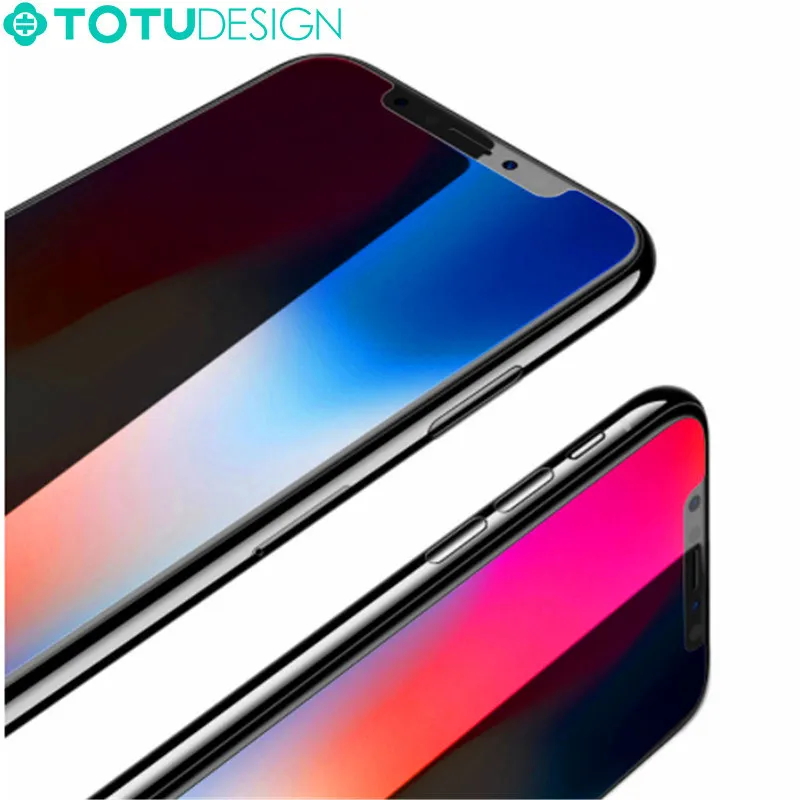 

TOTU Thin Screen Protector Tempered Glass For iPhone X Soft Edge 3D Full Cover Toughened Protective Glass Film For iPhone 10
