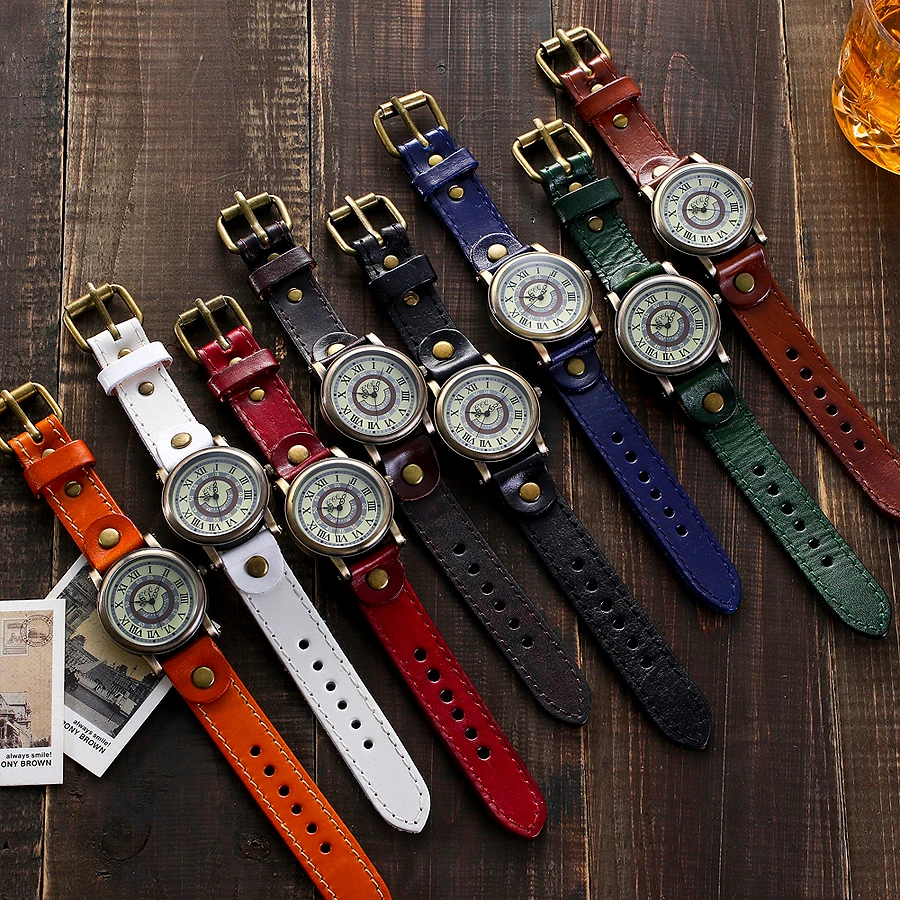 

CCQ Brand Unisex Women Men Vintage Genuine Leather Strap Roma Watches Casual Luxury Quartz Watches Clock Dropshipping