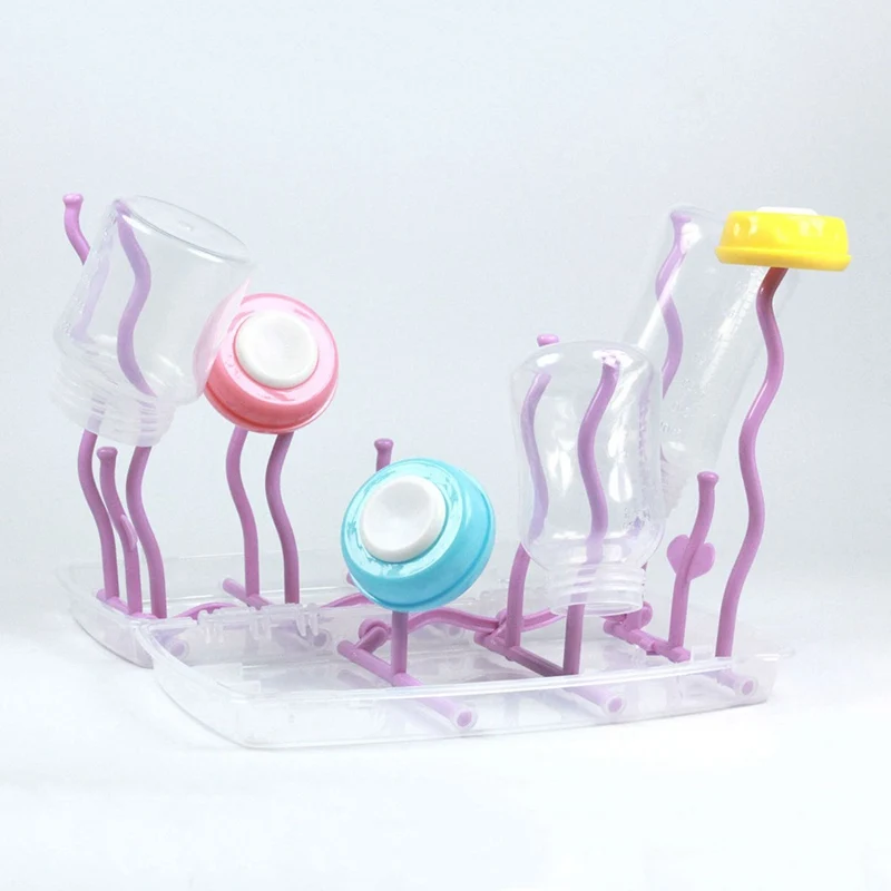 

Home Bottle Drying Rack Baby Folding Bottle Cleaning Holder Clean Rack Feeding Holder Tools Kitchen Gadgets Shelves For Storage