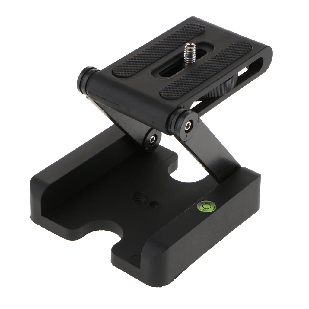 Foldable Z Pan Tilt Tripod Head Quick Release Plate Holder for DSLR Camera Camcorder Photography Accessory Connect Track Slider
