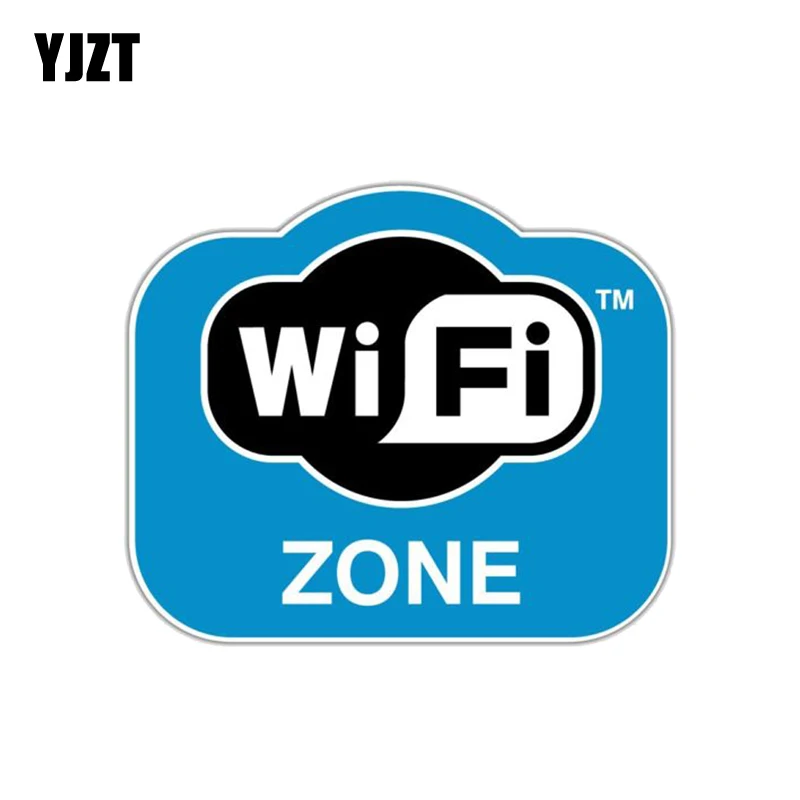 YJZT 12 7 см * 10 6 Модный Wi-Fi зоны Интернет ПВХ стикер автомобиля мотоцикла 11-00712 |
