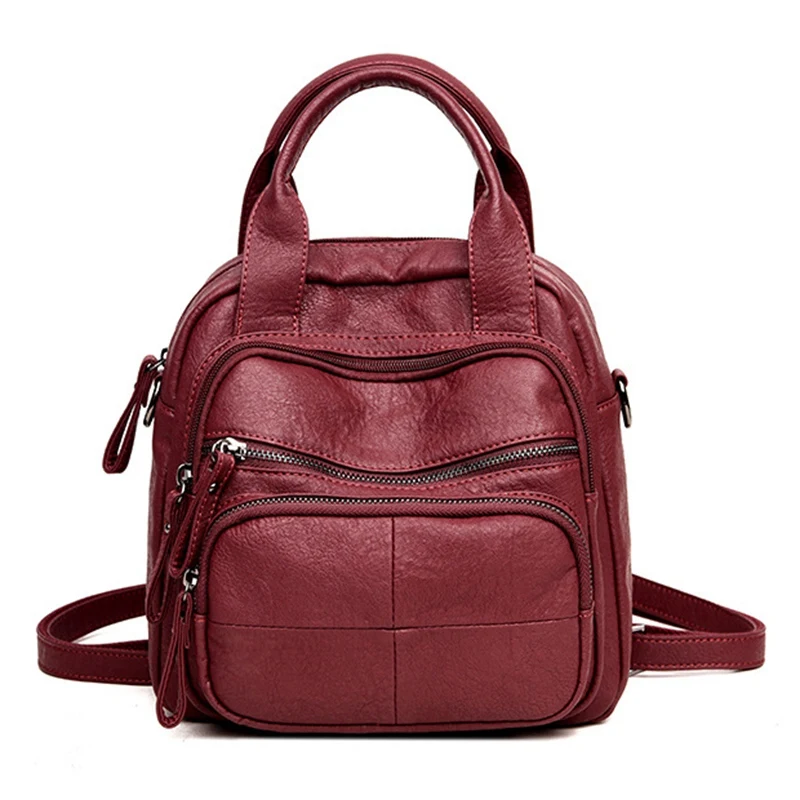 

Vintage Women Tote Bag Women Leather Handbags Bags Designer Multifunction Small Women Messenger Shoulder Bag Crossbody Hand Bags