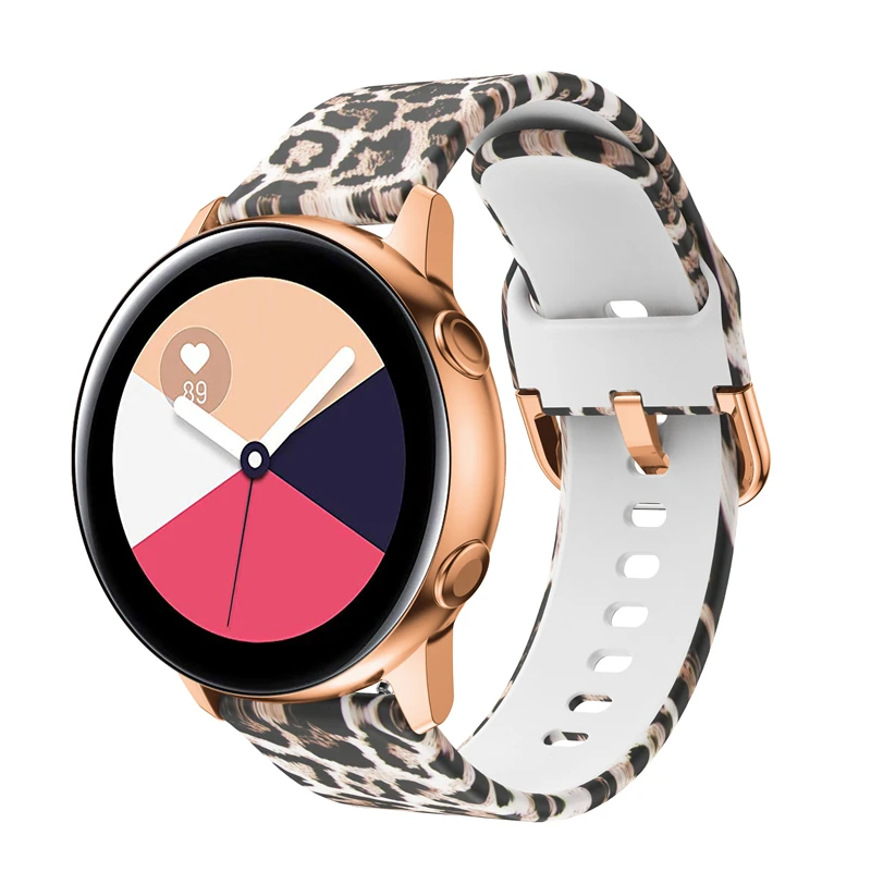 Ремешок силиконовый для Samsung Galaxy Watch Active спортивный браслет Gear S2 20 мм|Ремешки