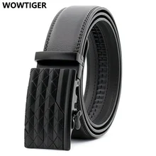 WOWTIGER męski automatyczny skórzany pasek z klamrą dla mężczyzn designerska marka luksusowy wysokiej jakości przyczynowy ceinture homme