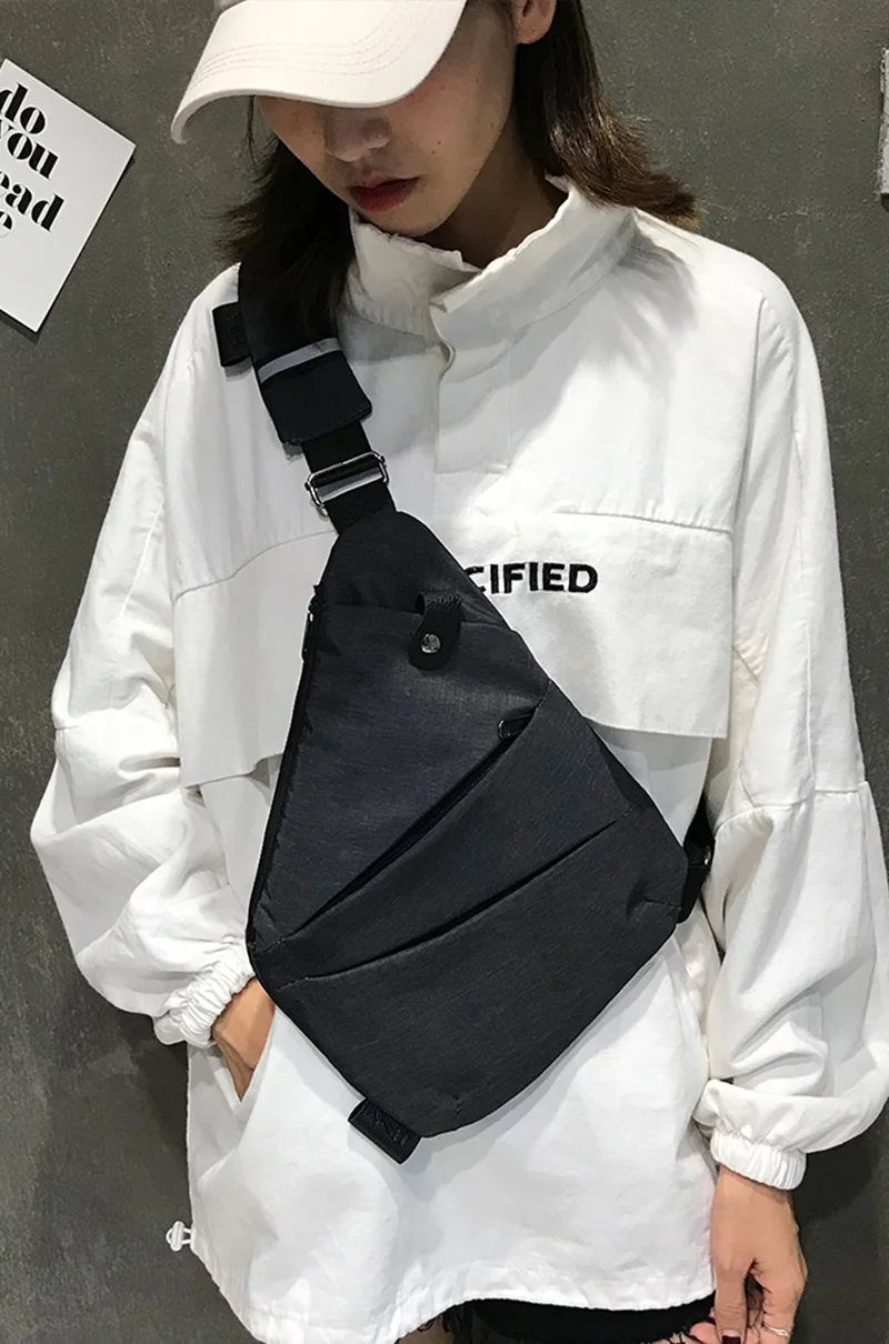 Men Travel Backpack Polyester Anti Theft Teenage Crossbody Women Single Shoulder Bag Storage Chest Bags Sac A Dos Homme BP0264 (18)