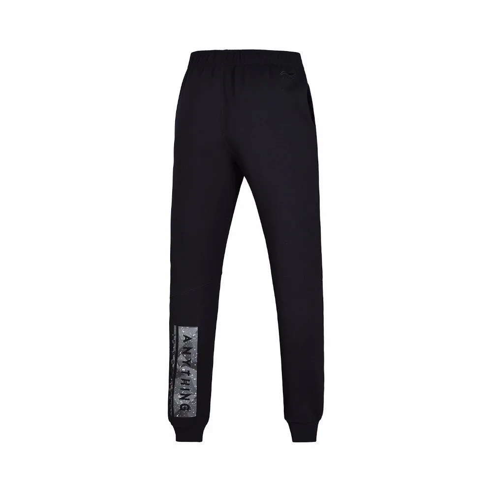 Li Ning Для мужчин тенденции тренировочные штаны гибкий 70% хлопок 30% полиэстер Regular Fit