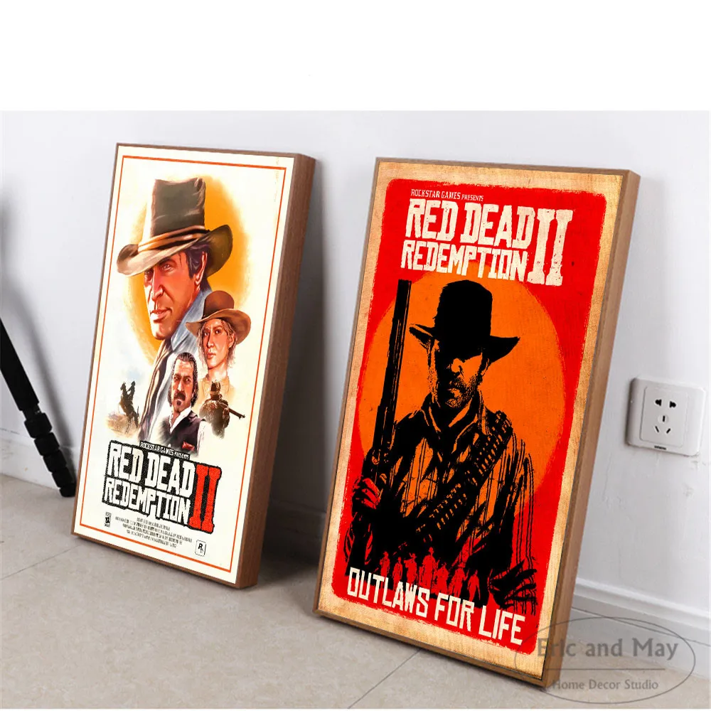 

Red Dead Redemption 2 Video Game Wall Art Canvas Painting Poster For Home Decor Posters And Prints Unframed Decorative Pictures