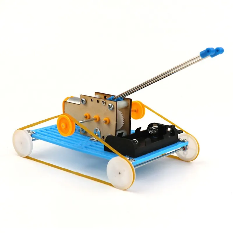 DIY развивающий Электрический робот танк, научное изобретение, игрушки, хорошие подарки для детей, подарок на день рождения