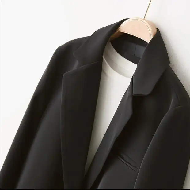 Женское повседневное пальто с отложным воротником и карманами|blazer fashion|fashion