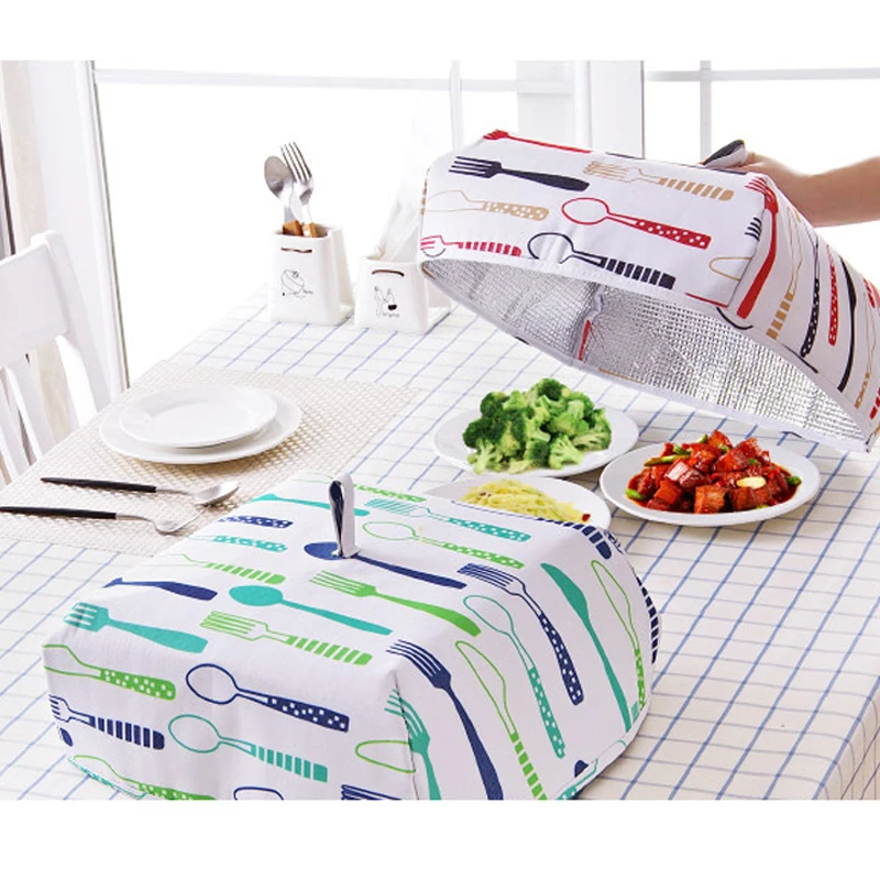 Foldable Insulated Oxford Cloth Food Cover With Aluminum Foil