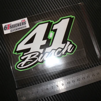 

sixsub 1PCS Japanese GP riders ARAI 41 Haga helmet stickers motorcycle conversion reflective stickers