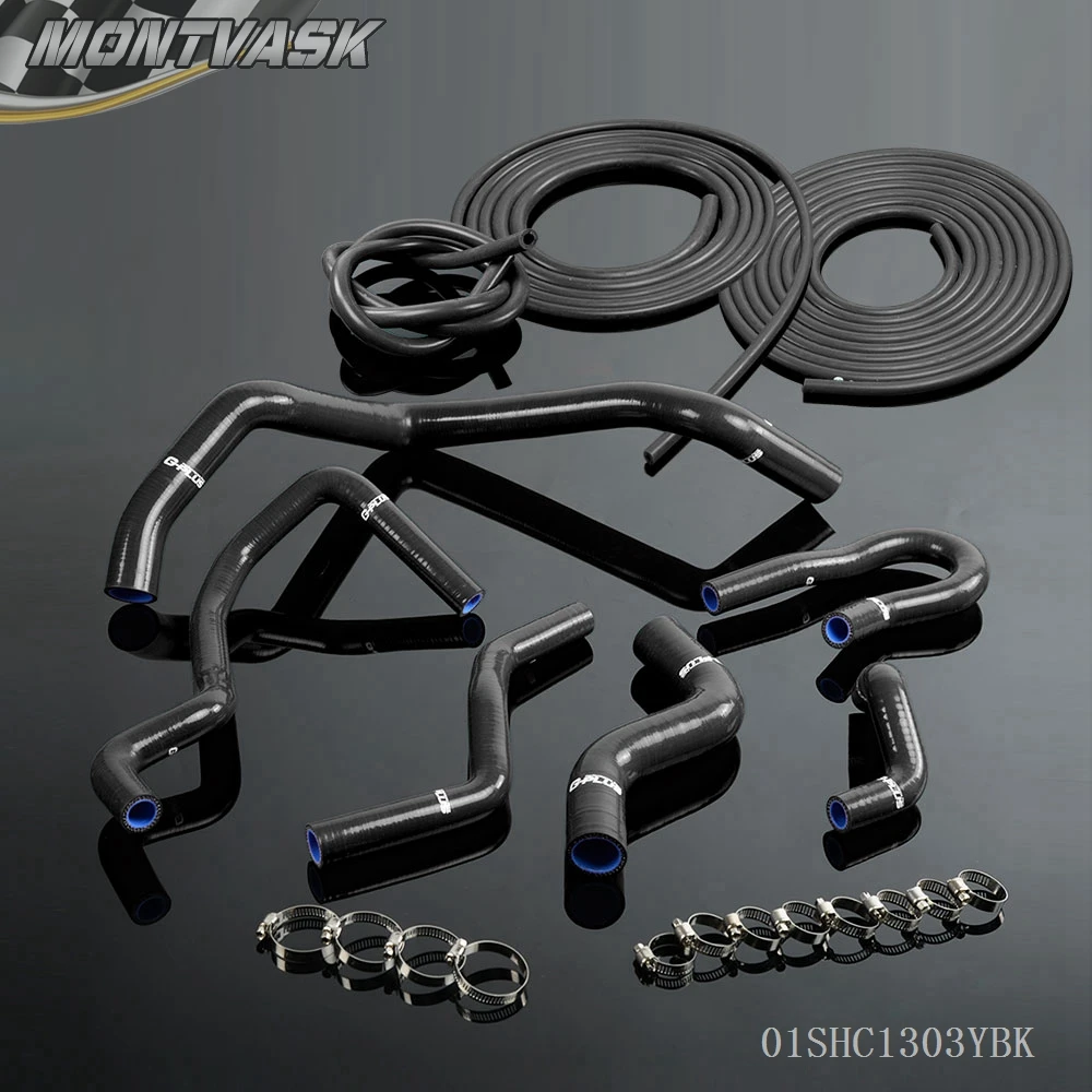 Vacuum Hose Kit + Silicone Hoses For HONDA CIVIC 1.6L SOHC D15 D16 EG