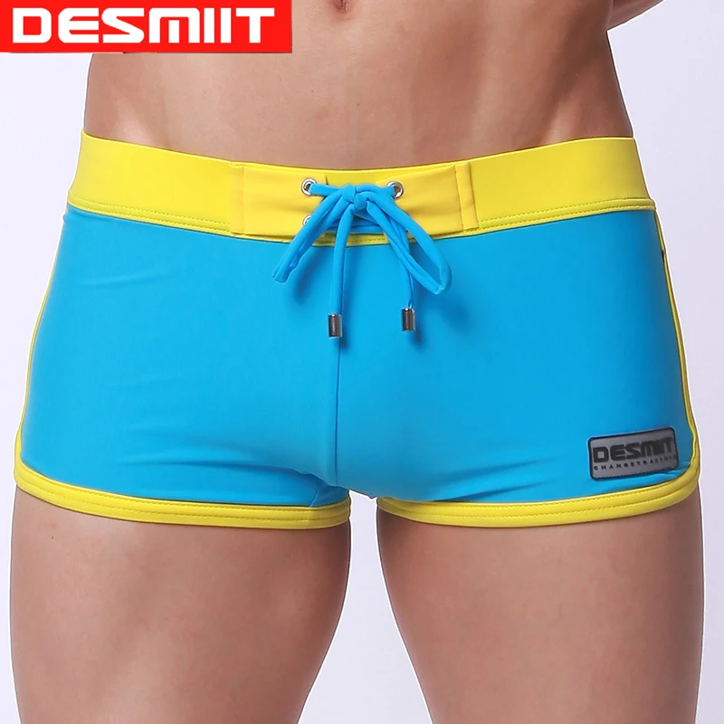 

Matching low waist tide Swimwear man high quality Men's swimming trunks boyshort Hot spring boxer swimsuit