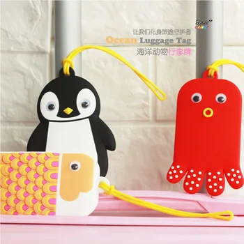 

2018 Rushed Maletas Ocean Luggage Tag Travel Accessories Silica Gel Suitcase Id Address Holder Baggage Boarding Portable Label