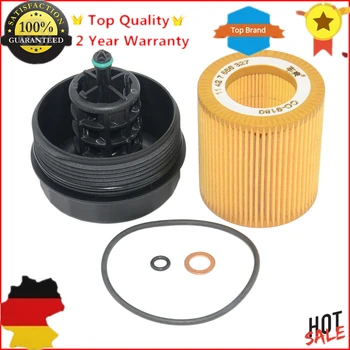 

AP03 New Engine Oil Filter+ Housing Cover Cap For BMW E60 E90 E92 F10 E82 E83 E70 X5 Z4 HU816X