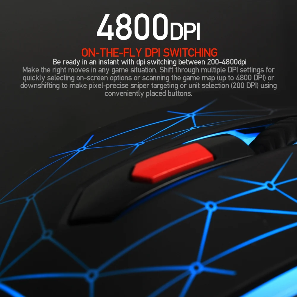 FANTECH X7 макро RGB мышь 4800 dpi оптическая 6D Проводная игровая мышь USB Pro геймерская компьютерная эргономичная мышь