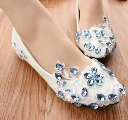 Bridal Flats Blue Wedding Gallery New Design Fashion Style Pr617 Wedding Shoes For Women Light