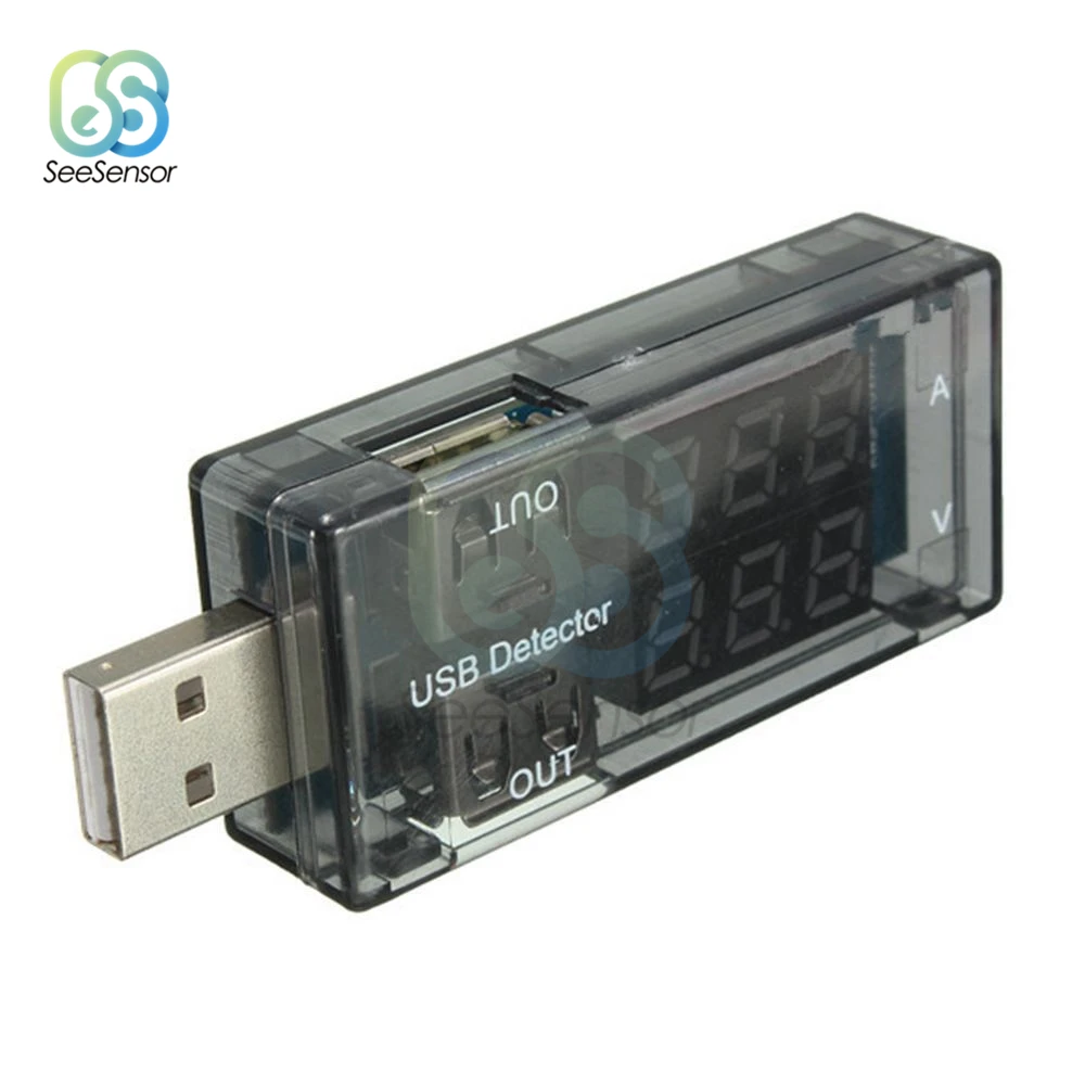 Цифровой USB Мобильный зарядный ток тестер напряжения метр мини USB зарядное устройство Доктор Вольтметр Амперметр