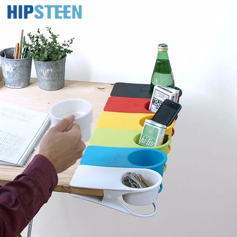 

HIPSTEEN Thicken Table Desk Cup Holder Clip Drink Clip Coffee Holder Storage Clip