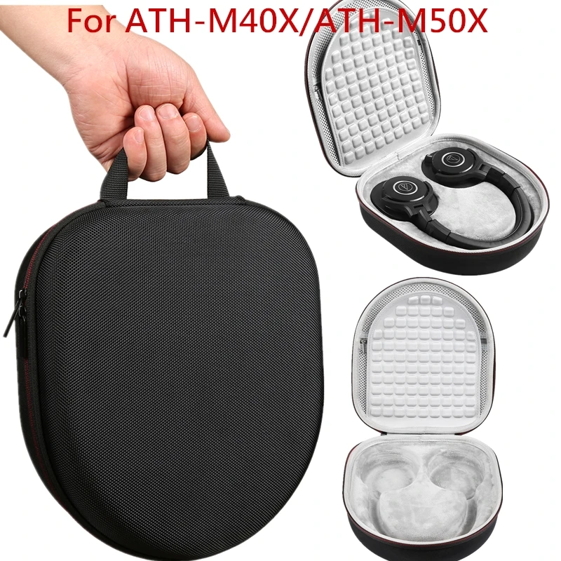 Жесткий ручная дорожная сумка чехол для аудиотехника ATH-M40X/ATH-M50X наушники fr